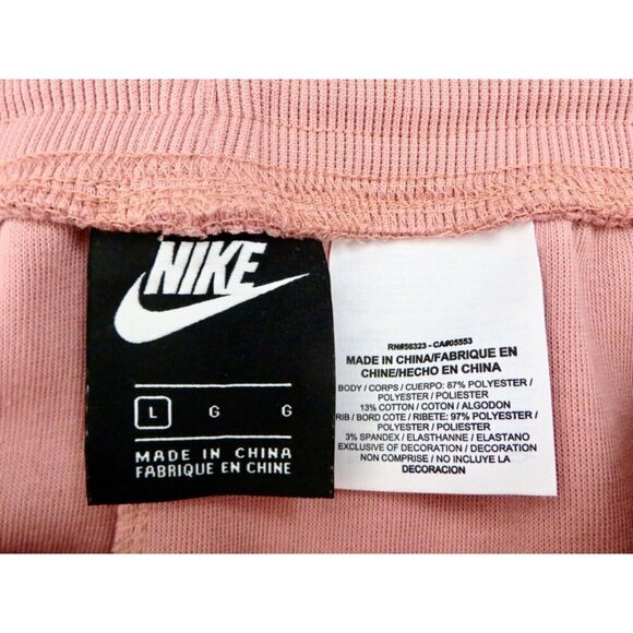 NEW! Nike Air Metallic Rose Gold Phantom Tapered Jogger Pants Pink SZ L - Picture 6 of 6